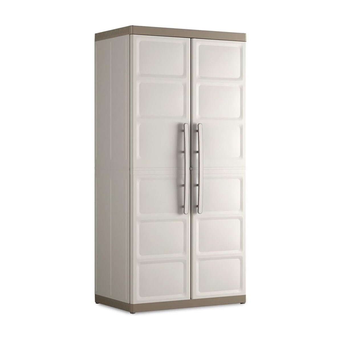 Armadio alto Keter Excellence XL con 4 ripiani grigio tortora 89x54x182 cm