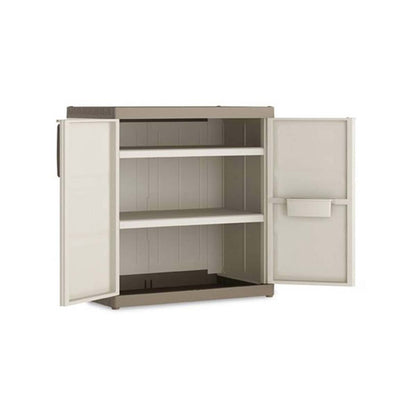 Armadio basso in resina Keter Excellence XL 54x89x93 cm beige tortora
