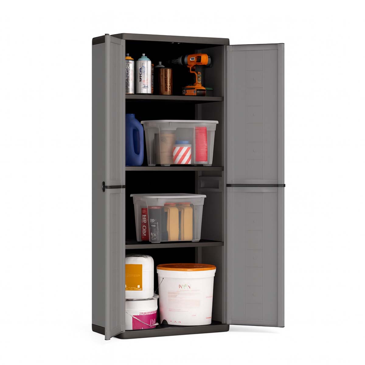 Armadio da esterno con ripiani Keter Jolly 68x39x166 cm