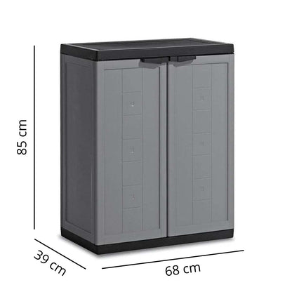 Armadio basso Keter Jolly grigio 68x39x85 cm