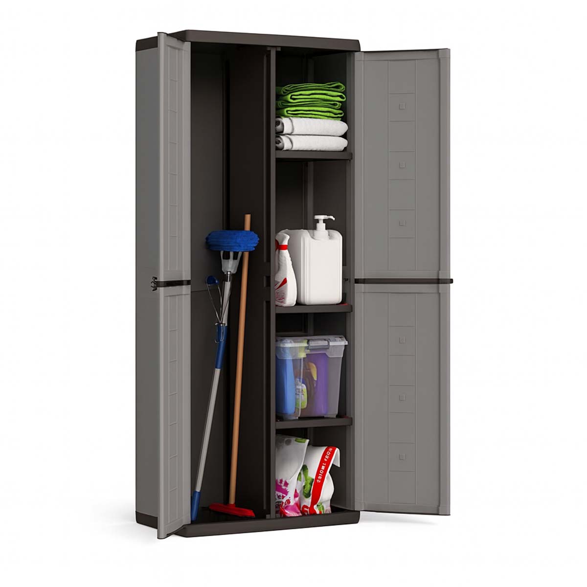 Armadio portascope Keter Jolly grigio 68x39x166 cm