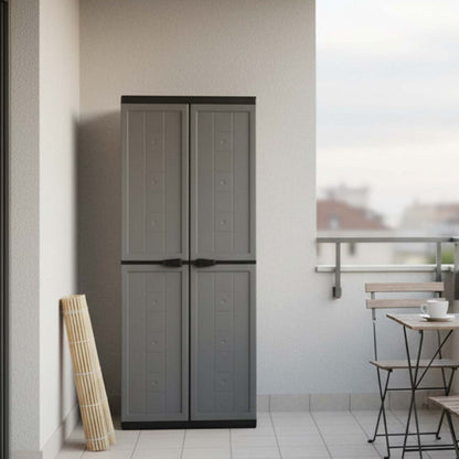 Armadio portascope Keter Jolly grigio 68x39x166 cm