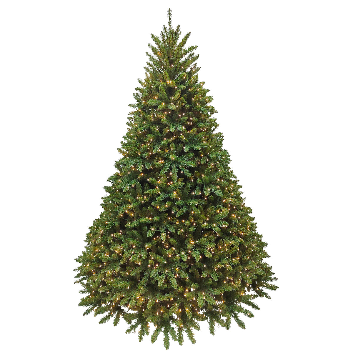 Albero di Natale con 1700 luci LED incorporate 210 cm Cortina