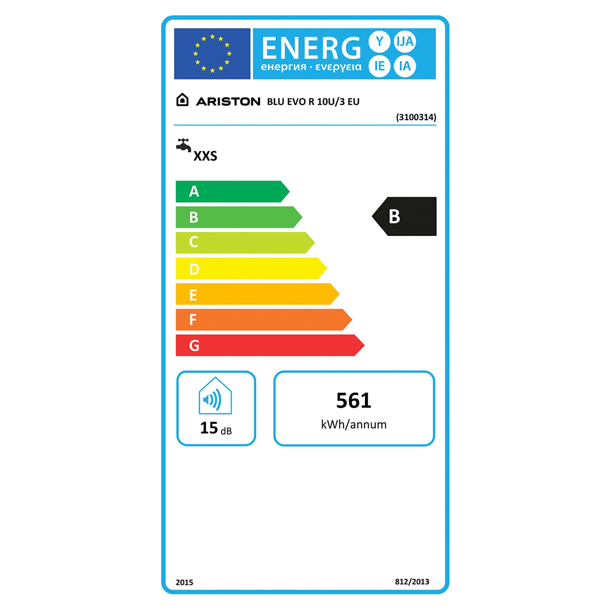 Scaldabagno elettrico 10 litri sottolavello Ariston Blu Evo R 10U/3