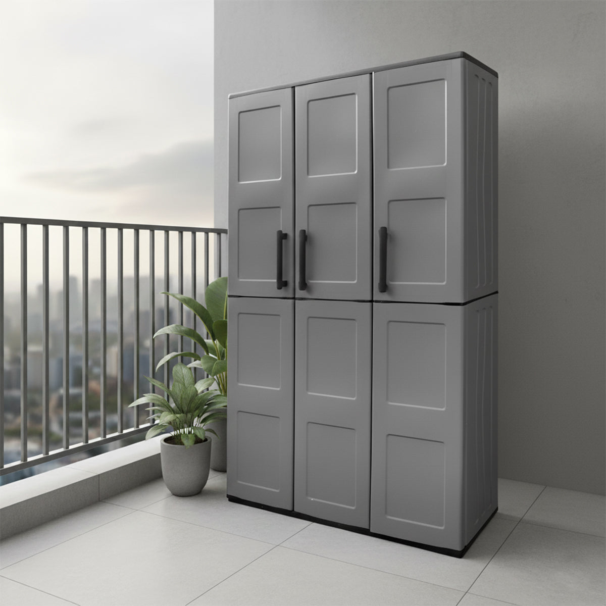 Armadio alto da esterno portascope 3 ante 102x37x163h cm Artplast F101