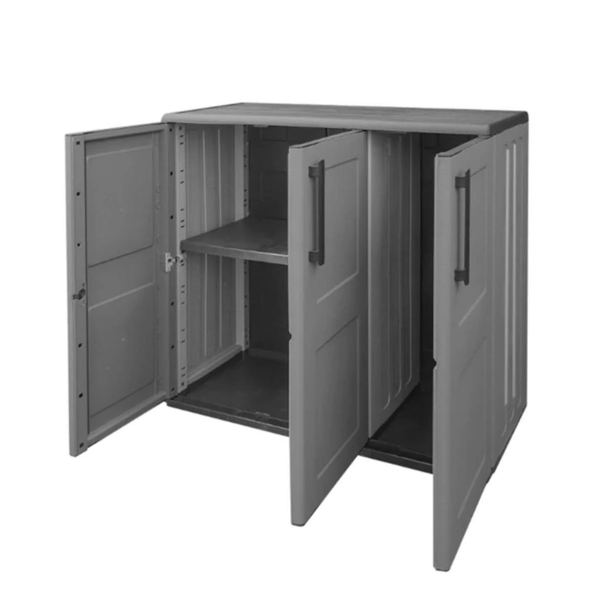 Armadio da esterno basso 3 ante grigio Artplast F101B
