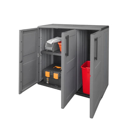 Armadio da esterno basso 3 ante grigio Artplast F101B
