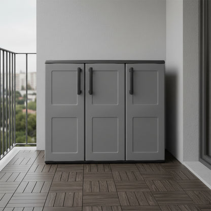 Armadio da esterno basso 3 ante grigio Artplast F101B