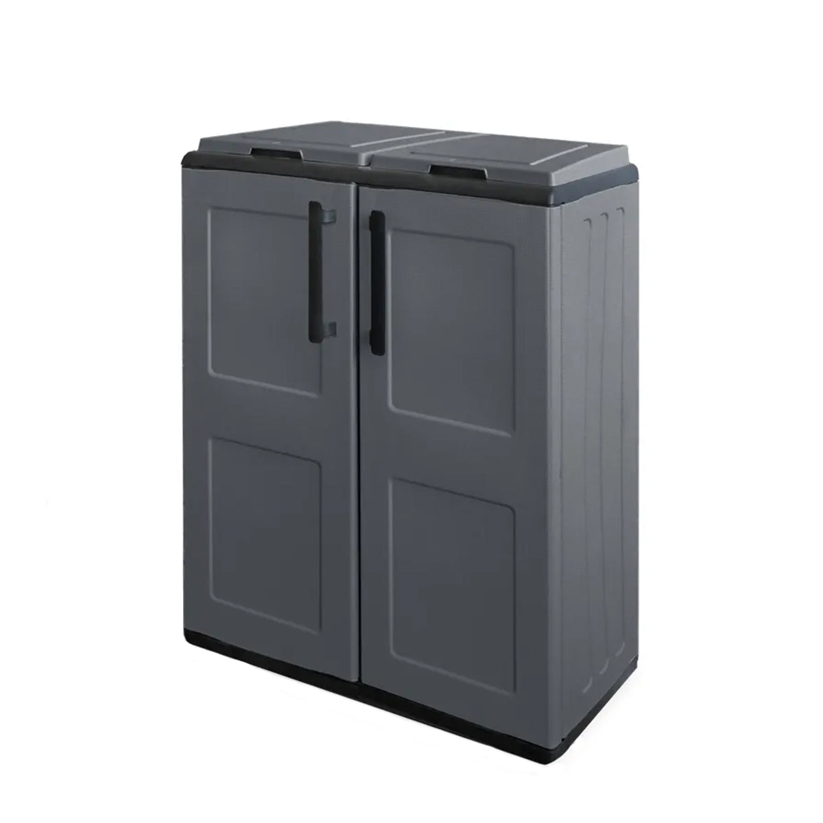 Armadio basso per raccolta differenziata antracite Artplast