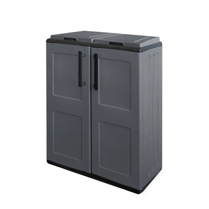 Armadio basso per raccolta differenziata antracite Artplast