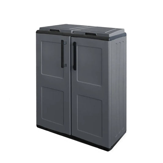 Armadio basso per raccolta differenziata antracite Artplast