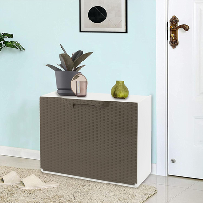 Scarpiera in plastica effetto rattan 51x17x40 cm Artplast