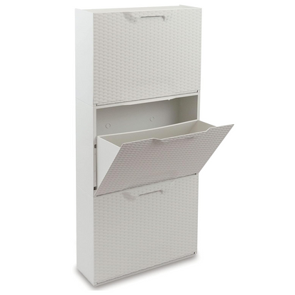Scarpiera in plastica effetto rattan 51x17x40 cm Artplast