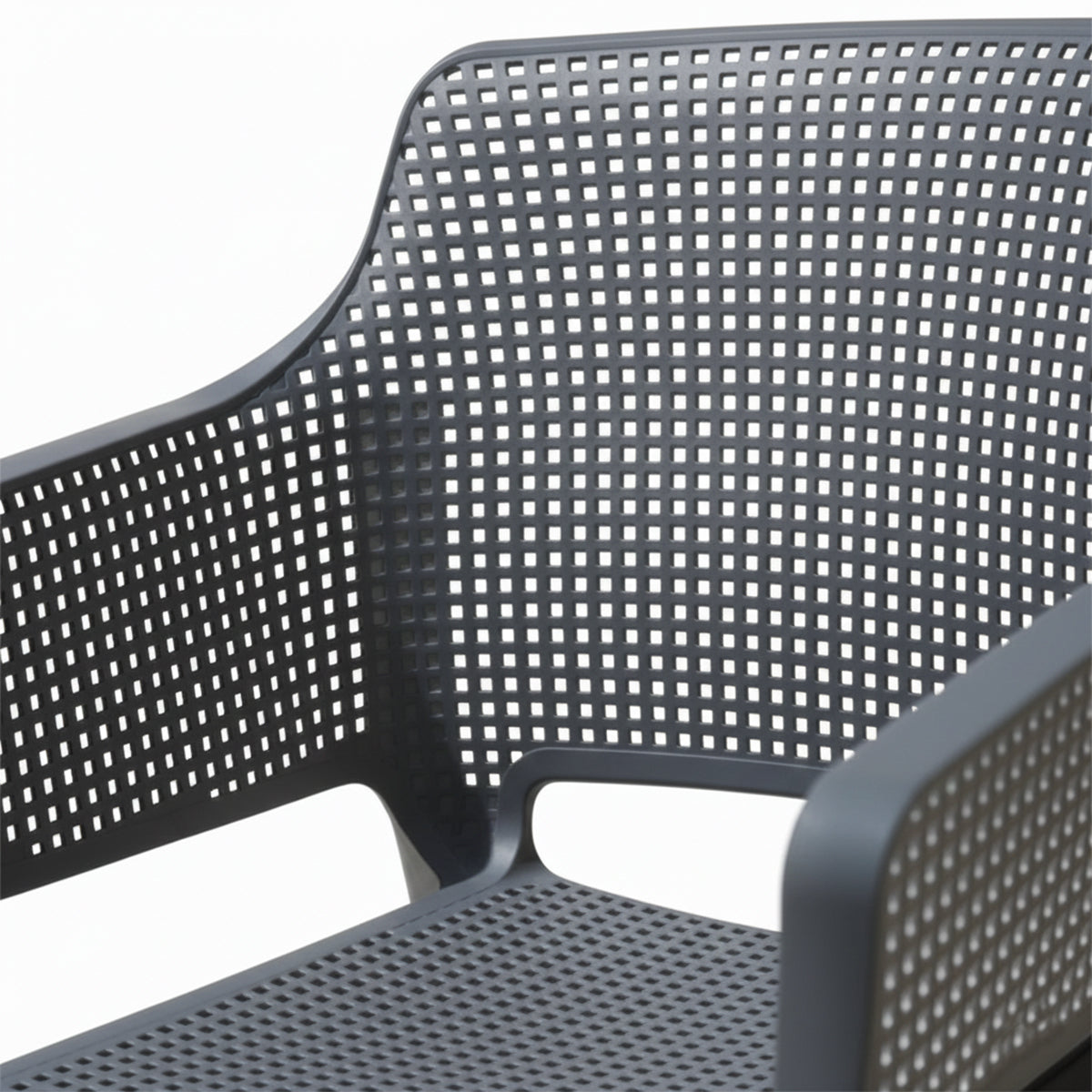 Sedia in polipropilene impilabile con braccioli 60x54x80 cm
