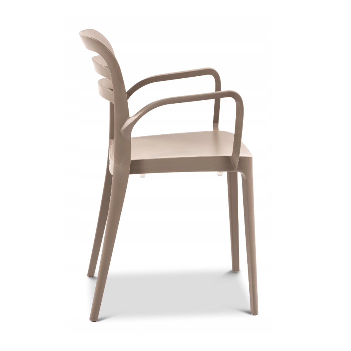 Sedia in polipropilene impilabile beige sabbia 46x51x82 cm