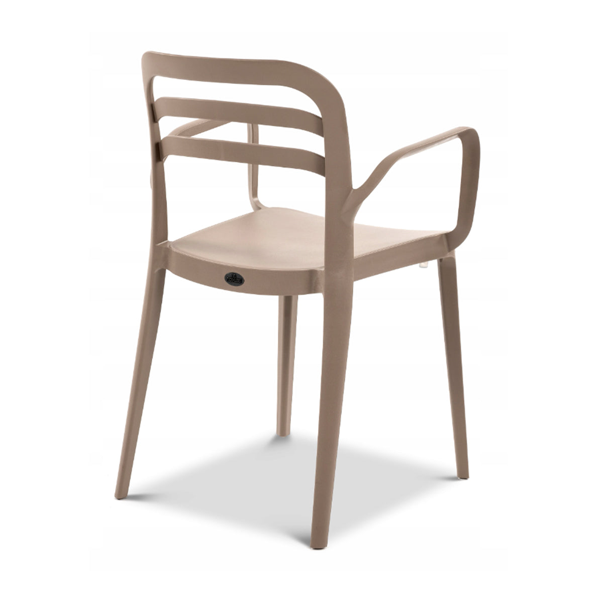 Sedia in polipropilene impilabile beige sabbia 46x51x82 cm