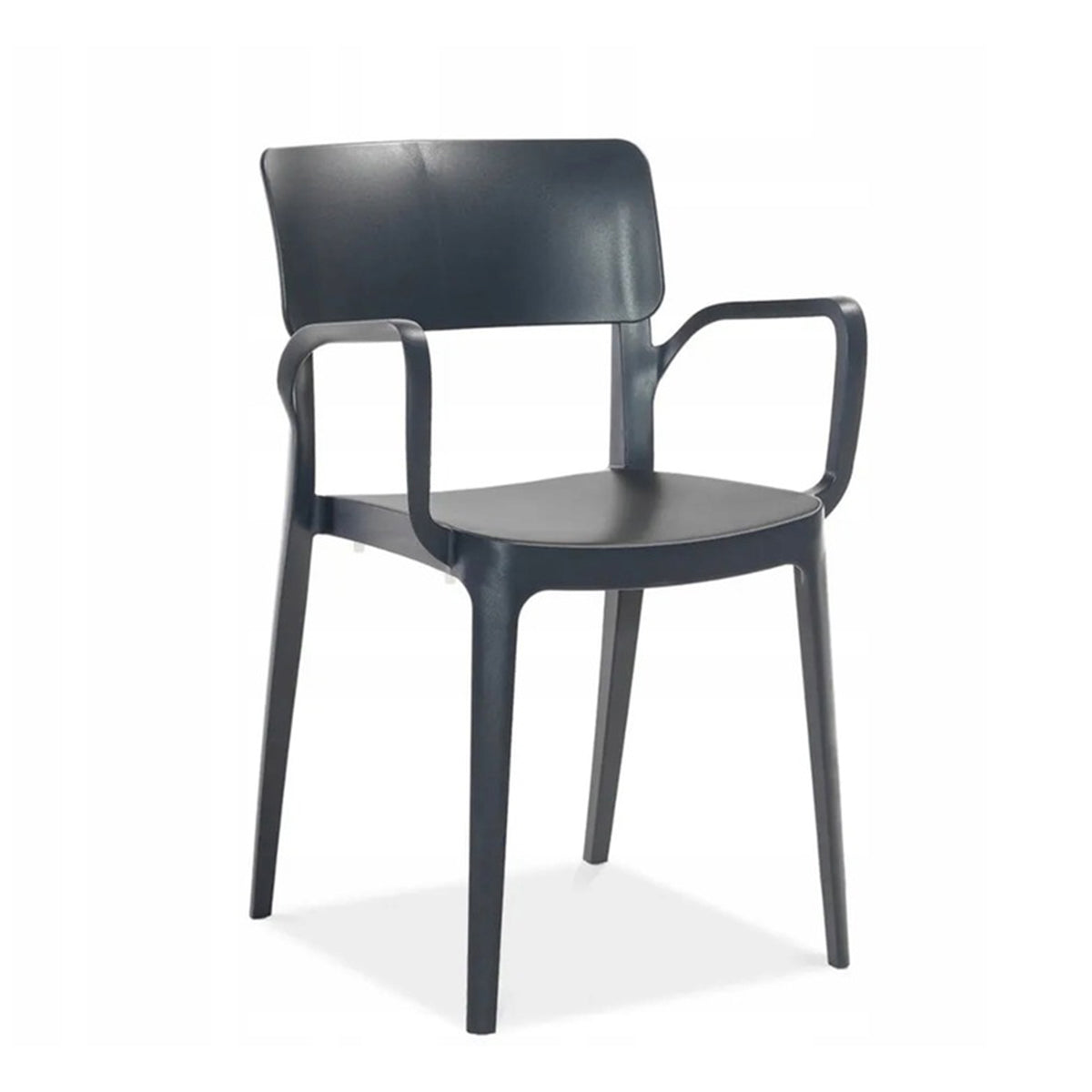 Sedia in polipropilene colore antracite 46x51x82 cm