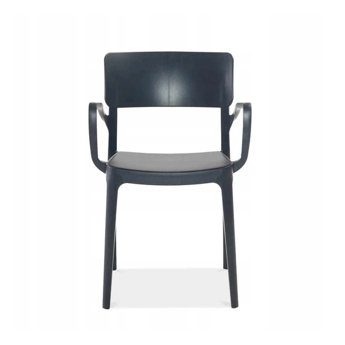 Sedia in polipropilene colore antracite 46x51x82 cm