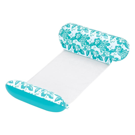 Amaca gonfiabile Bestway Catching Rays 140x87 cm blu e bianca