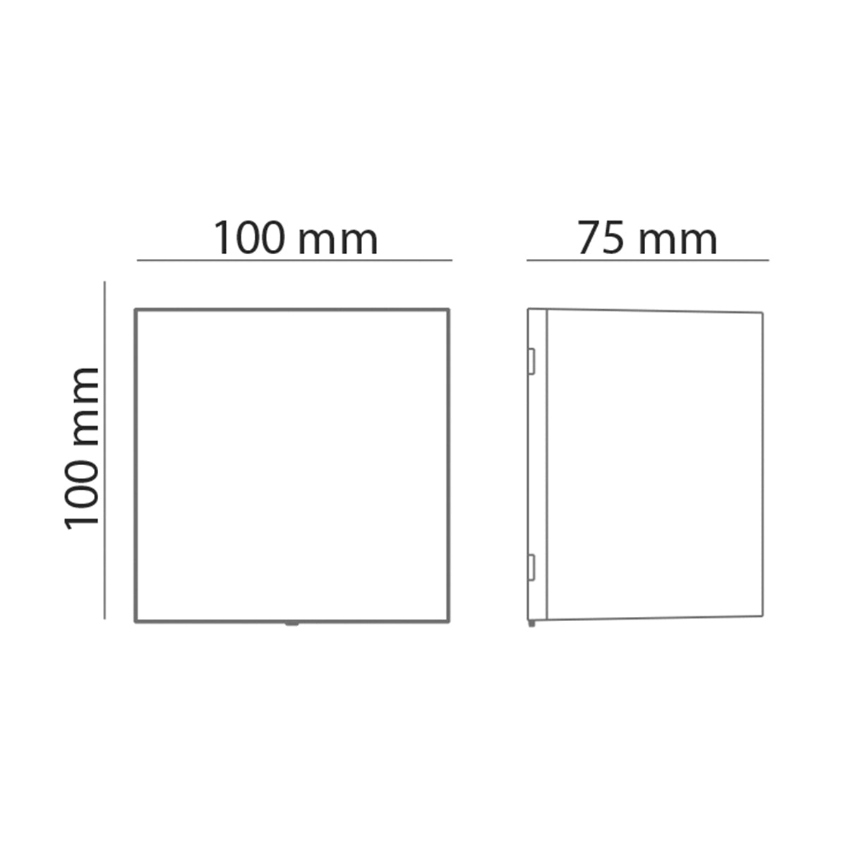Applique LED da esterno Cube bianco IP44 500lm