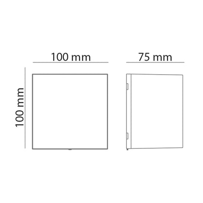 Applique LED da esterno Cube bianco IP44 500lm