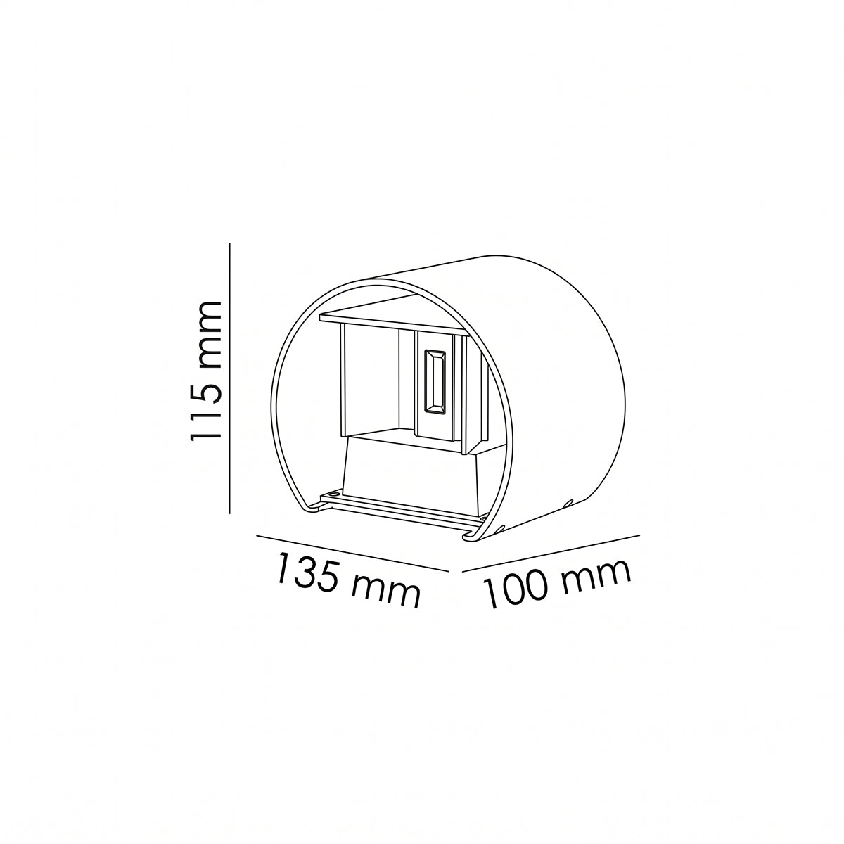 Applique LED da esterno Veronese IP44 4000K 1100lm
