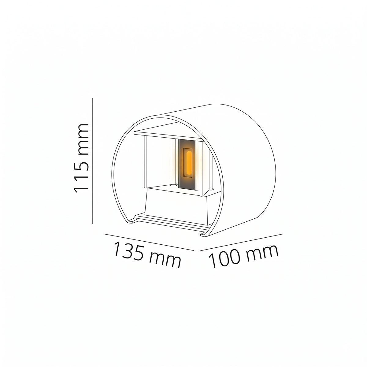 Applique LED da esterno Veronese IP65 4000K 1100lm