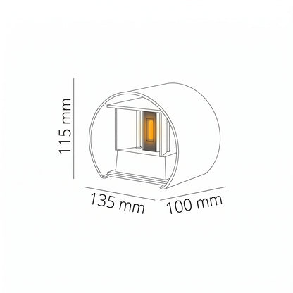 Applique LED da esterno Veronese IP65 4000K 1100lm
