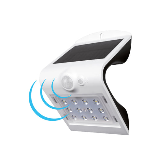 Applique da esterno LED solare con sensore di movimento 4000K IP65 bianco