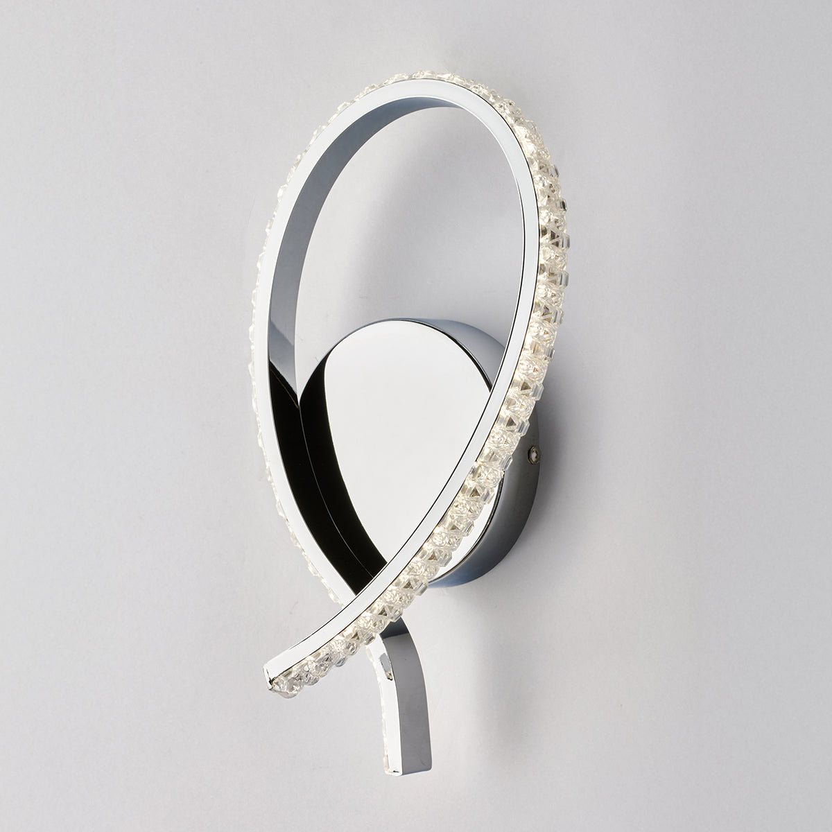 Applique da parete LED cromo lucido 12W 4000K 980lm