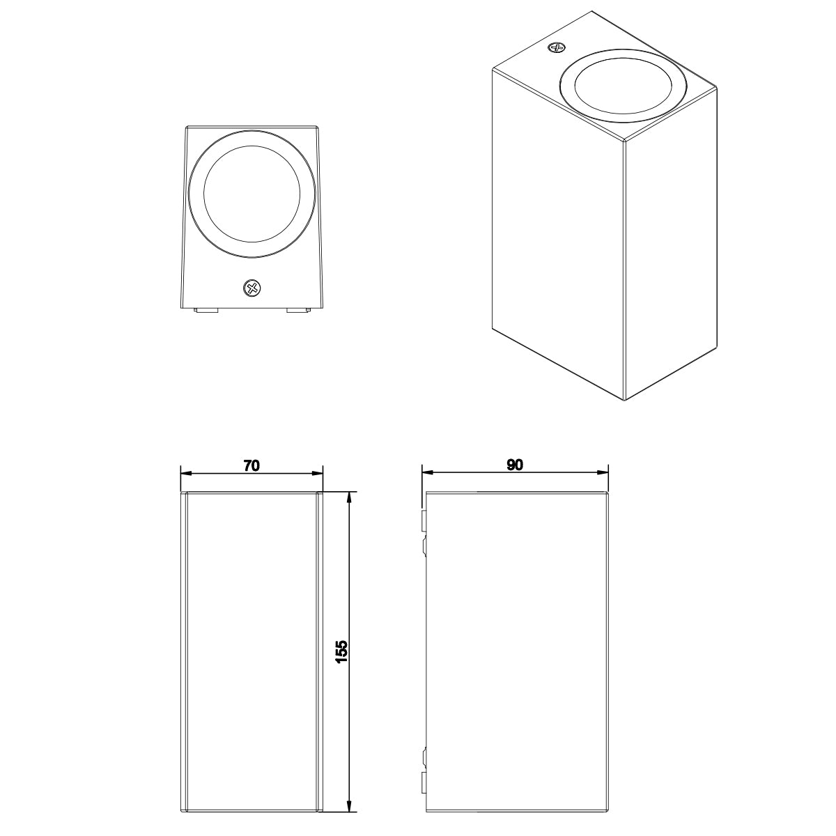Applique da parete LED da esterno IP44 Trio Lighting Soria
