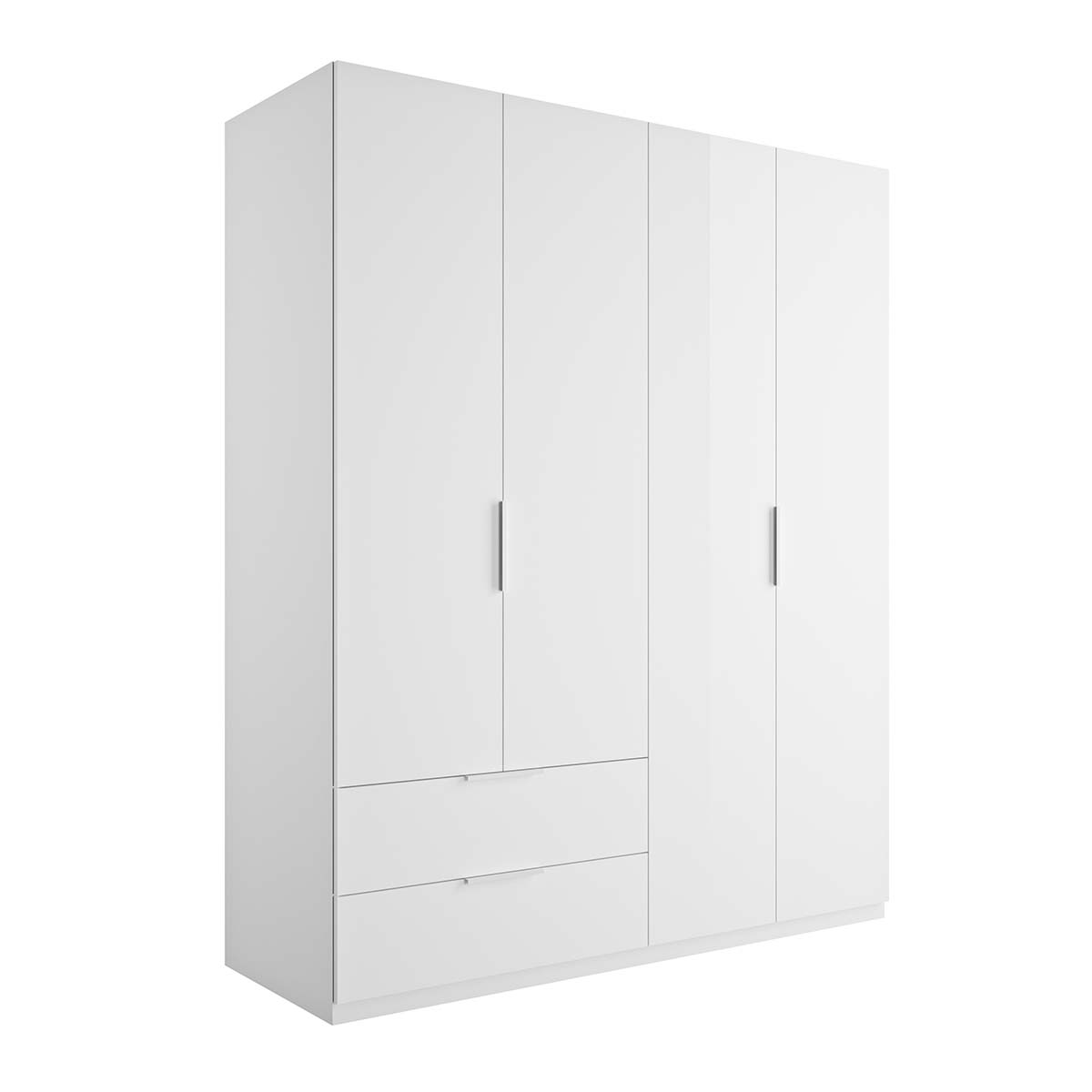 Armadio 4 ante e 2 cassetti 162x58x200 cm Composad