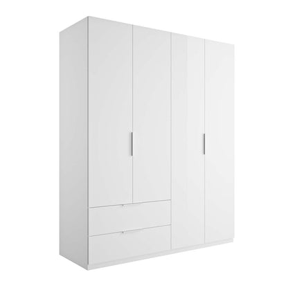 Armadio 4 ante e 2 cassetti 162x58x200 cm Composad