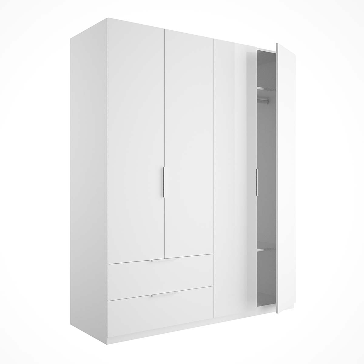 Armadio 4 ante e 2 cassetti 162x58x200 cm Composad