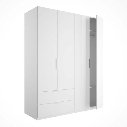 Armadio 4 ante e 2 cassetti 162x58x200 cm Composad