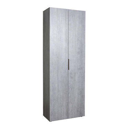 Armadio a colonna 2 ante con 5 ripiani 69x200x35 cm