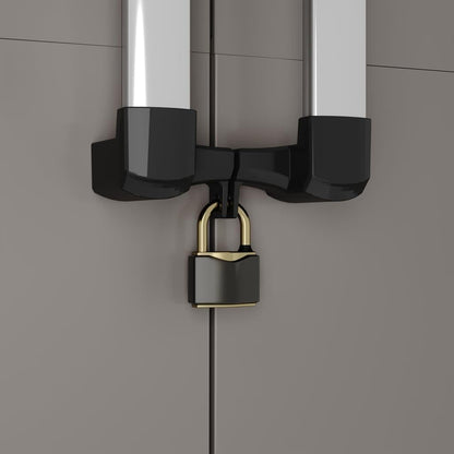 Armadio alto Keter Pro 68x39x173 cm 4 ripiani grigio e nero