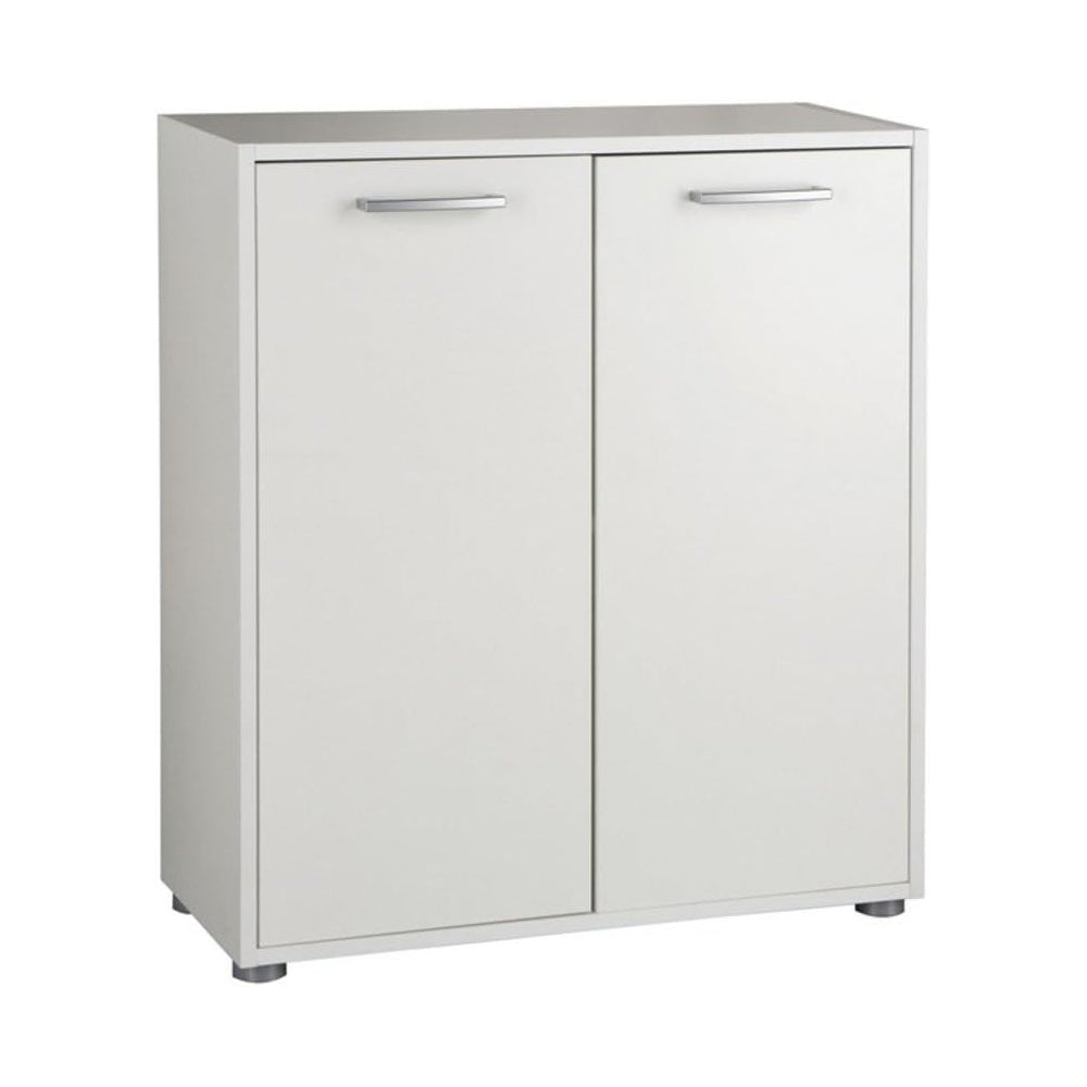 Armadio basso con 2 ante 70x30x80 cm bianco