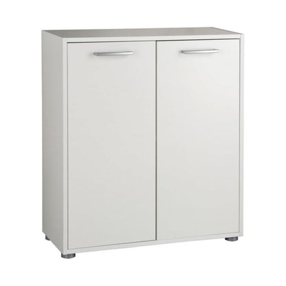 Armadio basso con 2 ante 70x30x80 cm bianco