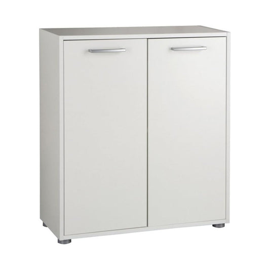 Armadio basso con 2 ante 70x30x80 cm bianco