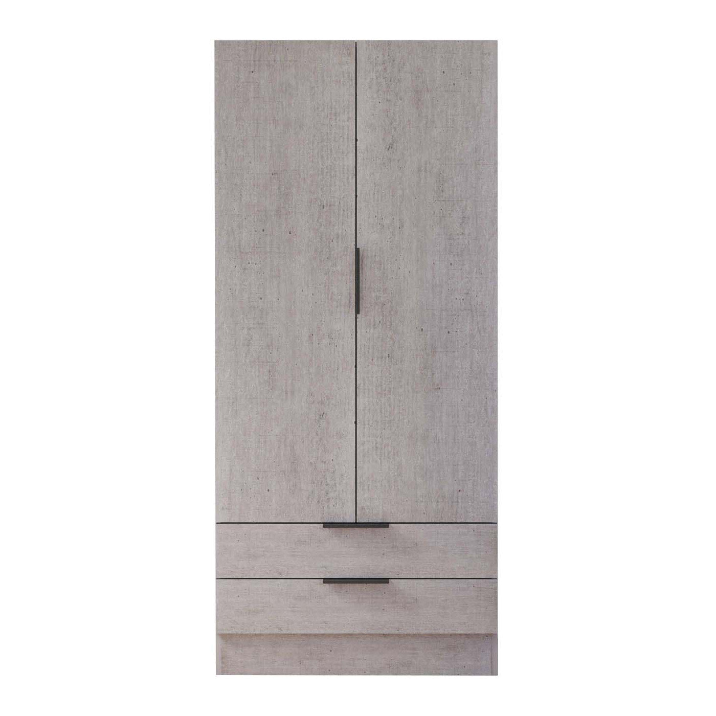 Armadio con 2 ante e 2 cassetti 82x184x46 cm Composad