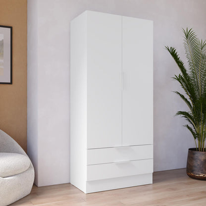 Armadio con 2 ante e 2 cassetti 82x184x46 cm Composad