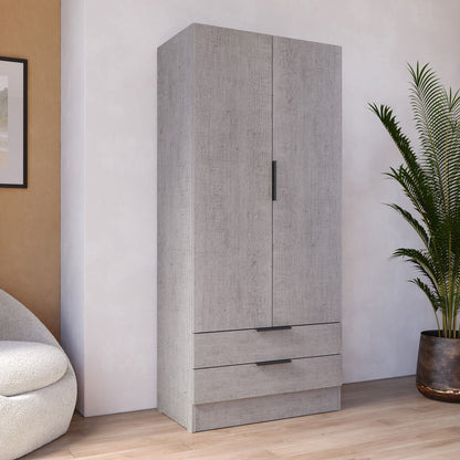 Armadio con 2 ante e 2 cassetti 82x184x46 cm Composad