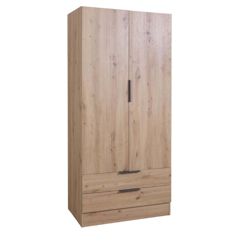 Armadio con 2 ante e 2 cassetti 82x184x46 cm Composad