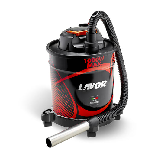 Aspiracenere con doppio filtro e carrello 1000 W 18 litri Lavor Ashley 146