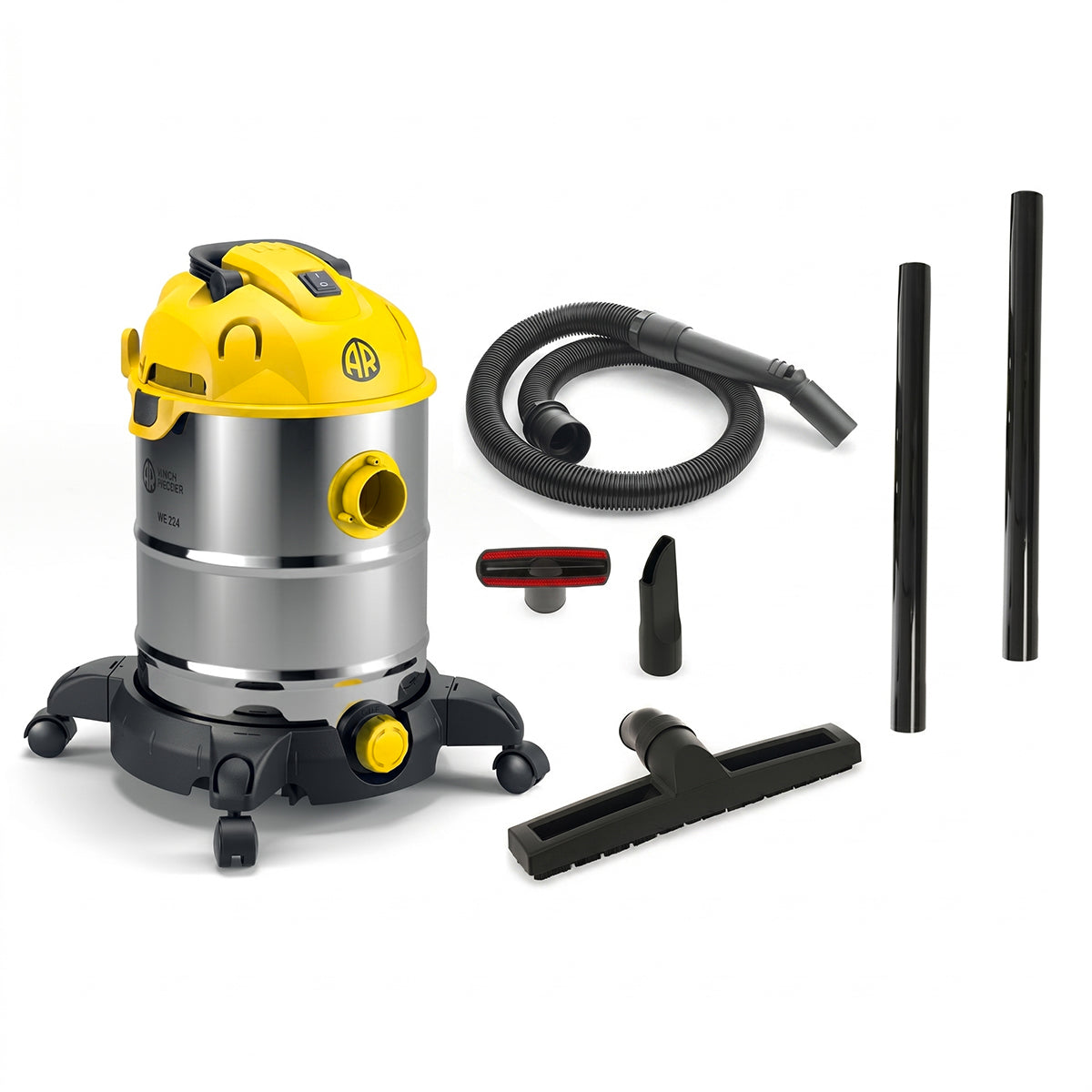 Aspirapolvere aspiraliquidi in acciaio inox 30L 1600W Annovi Reverberi WD30X