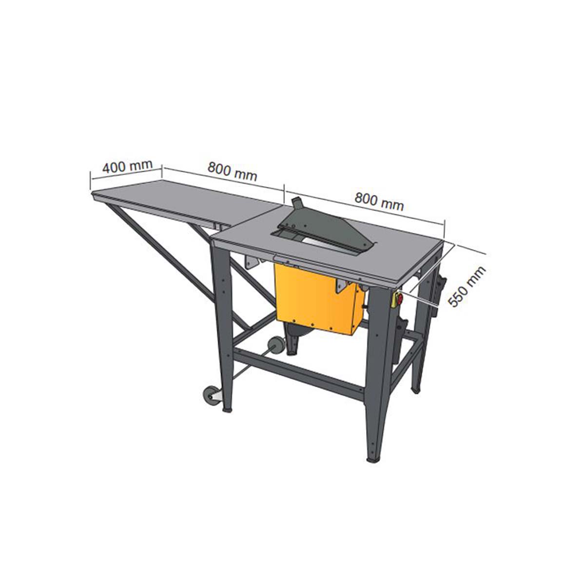 Banco sega per legno circolare Femi TS36-528 lama 315mm 2000W