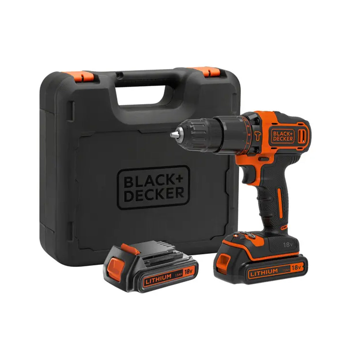 Trapano avvitatore a percussione 18V Black+Decker BDCHD18KB-QW