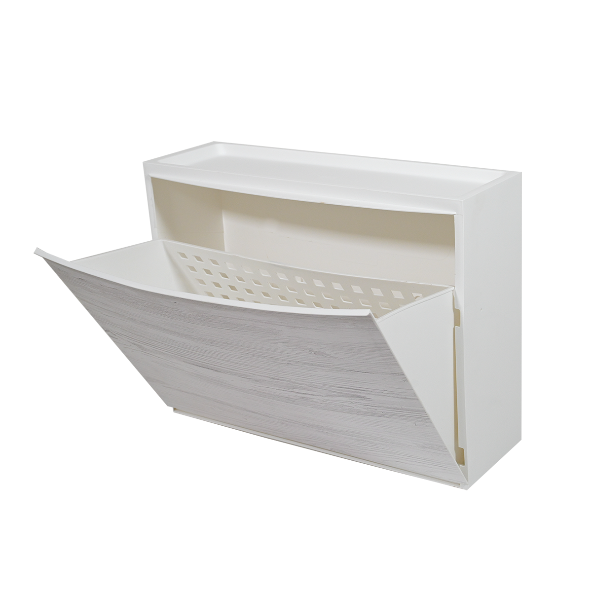 Scarpiera salvaspazio componibile effetto legno 51,5x16x39 cm