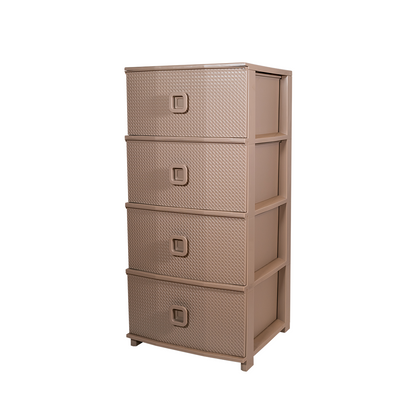 Cassettiera Pratika Kool in polipropilene con 4 cassetti 37,5×28,5×80 cm